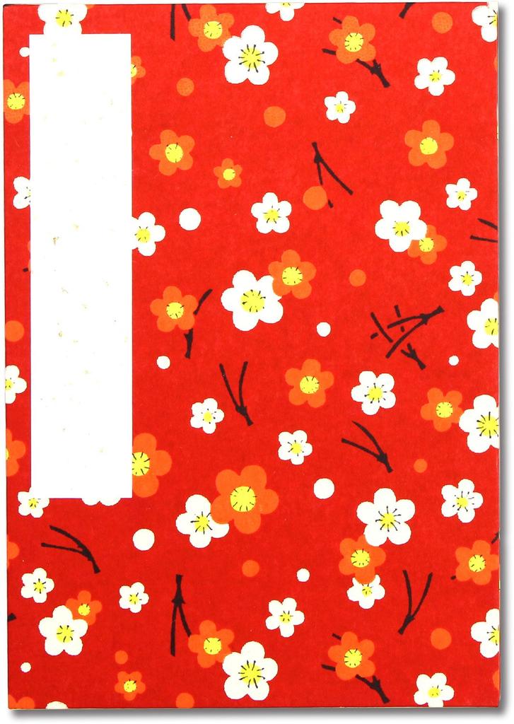 Made in Japan by a stamp book and goshuin stamp book with a graceful plum design Shunkoen, (SKW-1200-05)