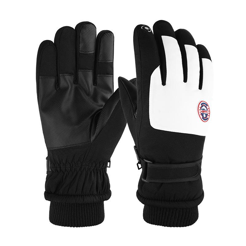 Ski Gloves for Men and Women, Windproof and Splash Proof In Autumn and Winter, Outdoor Motorcycle Riding, Plush and Thick Warm Gloves