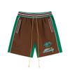 American Streetwear RHUDE Letter Knit Shorts Loose Fit Casual Hip Hop Style