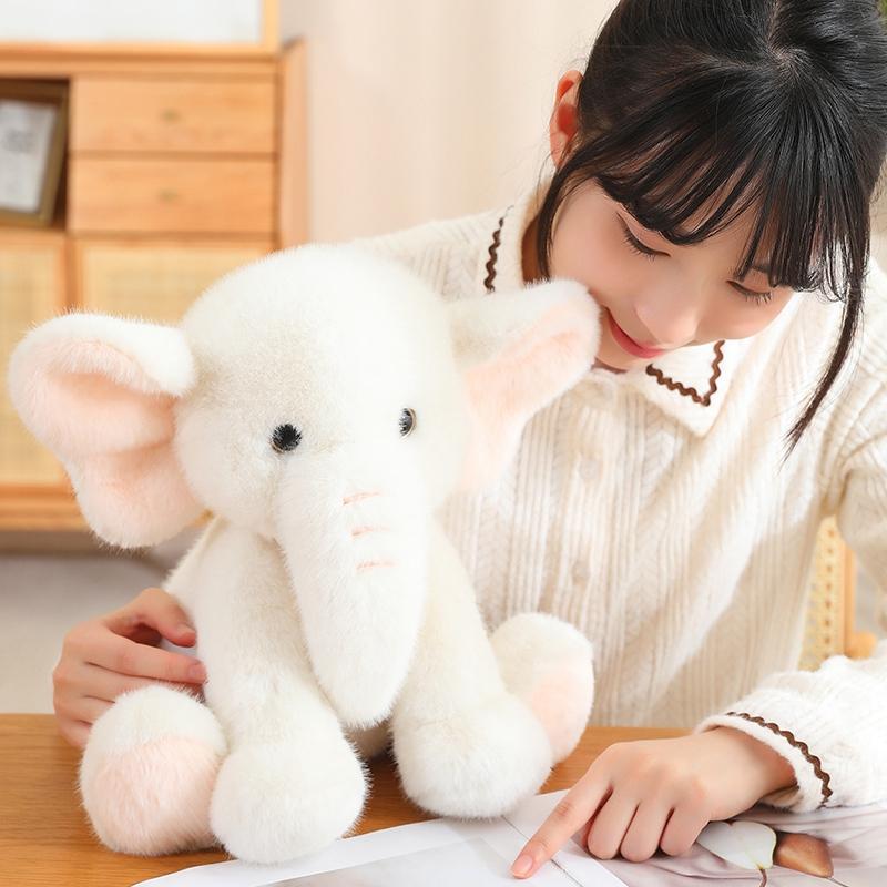 1PC 23/35cm Cute Elephant Plush Toys Soft Animal Dolls Kawaii Elephant Pillow For Christmas Children's Festival Birthday Gifts