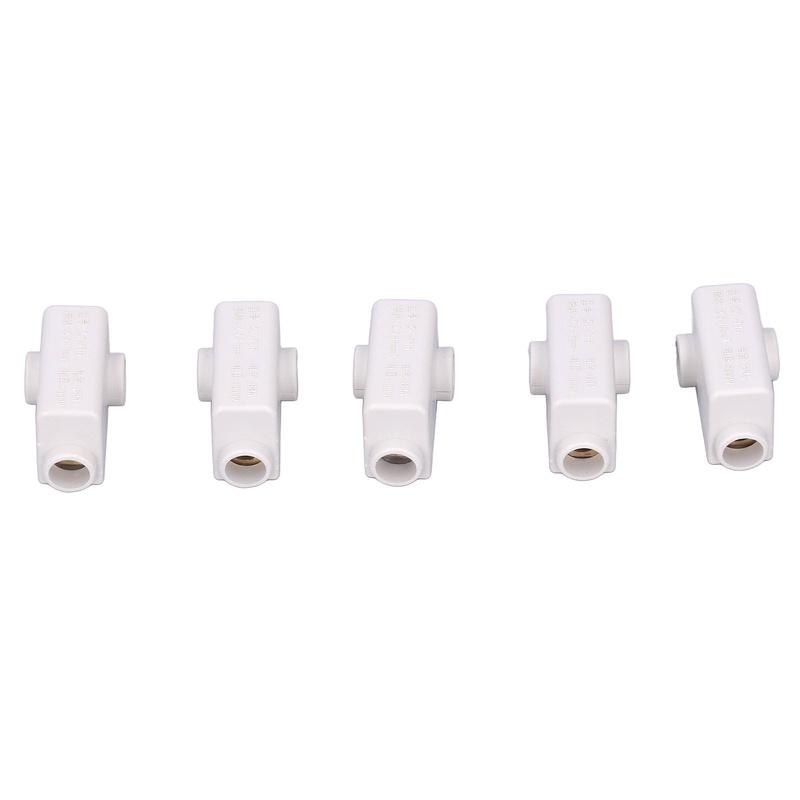 5Pcs Wire Connector T Type Splitter Screw Terminal Block Set Kit 1000V 80A ZKT16
