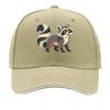 Playful Woodland Raccoon Mascot Illu Sandwich Baseball Cap Sun Cap Outdoor Workouts Hat