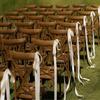 White Wedding Pew Bows 5X Extended Pew Ribbon Church Chair Decor Aisle Decorations for Indoor Outdoor Bench Seat Door Dining