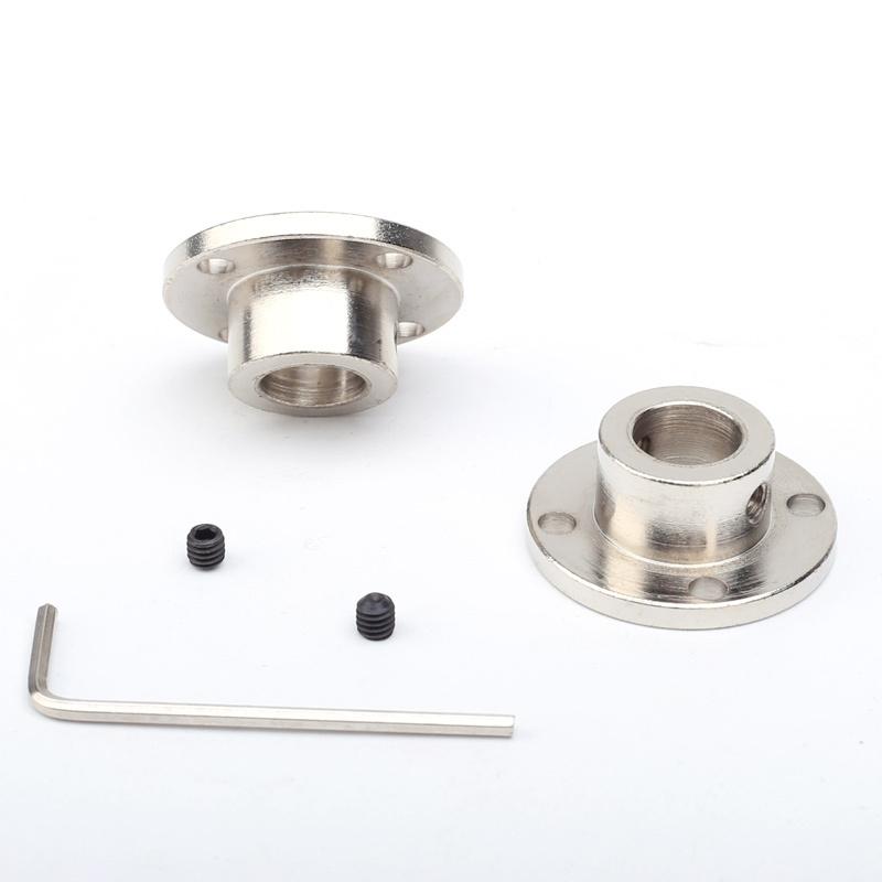4pcs Flange Coupling Motor Guide Shaft Coupler Motor Connector Power Tools Accessories Plug 6mm 8mm With Screws Flange Coupling