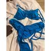 Sexy Folds Bikini Set Solid Micro Bikinis Women Swimsuit Female Triangle Swimwear Beach Wear Bathing Suit