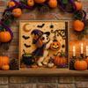 Easy Craft Kits for Beginners Halloween Faux Pearl Painting Kit, Puppy Art DIY Witch Decorative Supplies Hat Bead Kit Adults And Teens, Handmade Gift
