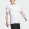 Adidas Reflective Stripe Sports Crew Neck Short Sleeve T-Shirt Men Tops White JF1472