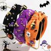 Soft Fabric Halloween Headpiece Pumpkin Witch Bat Theme For Multi Role Costume Transformations Cosplay Headband