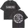 Sons Of Anarchy TShirts Washed Cotton SAMCRO Tees Unisex TShirts