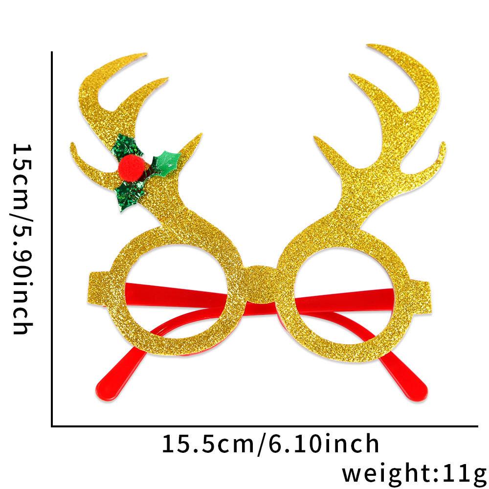 Handmade Plastic Colorful Christmas Glasses Perfect For Kids Featuring Cheerful Santa And Designs Reindeer