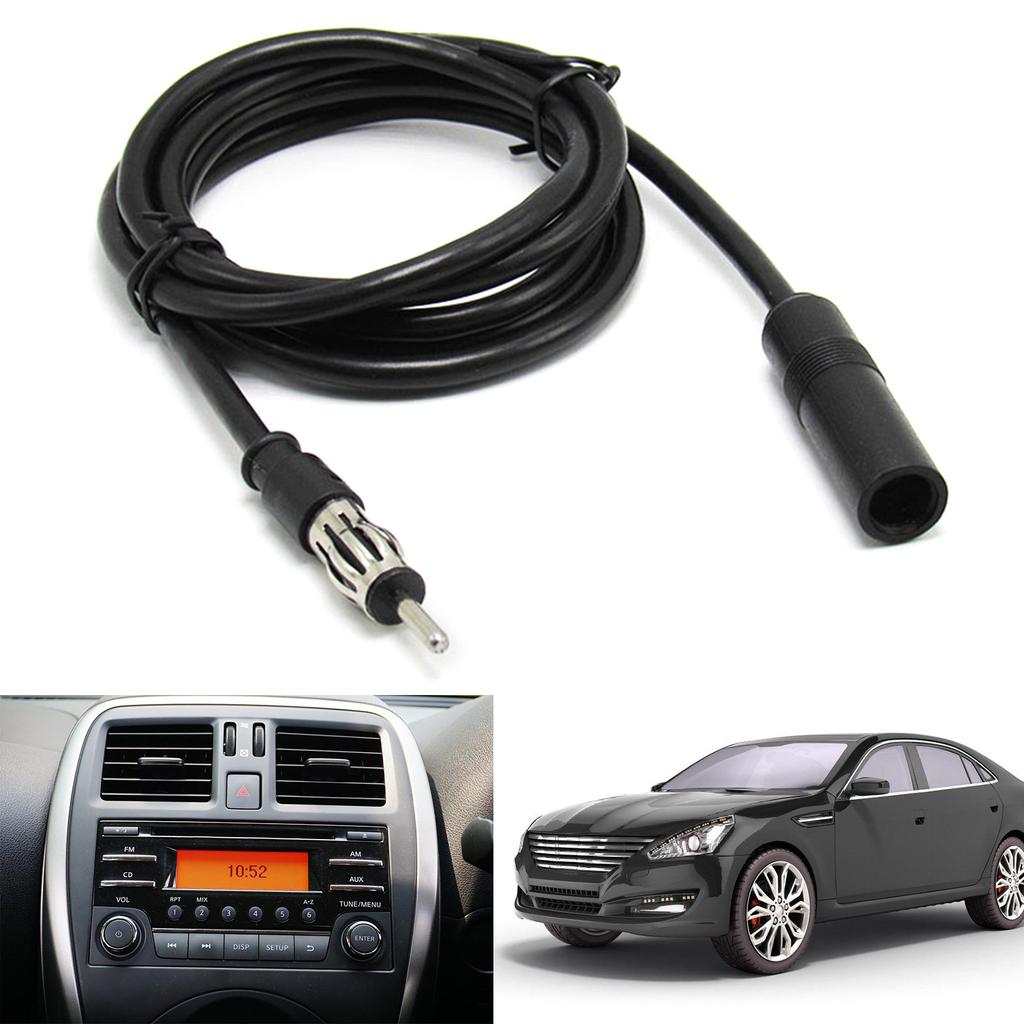 Antenna Adapter Extension Cord Wire Cord for Car Radios Reception 35cm Plugs and Play Enhanced Indoor and Outdoor Use