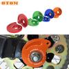 OTOM Hinterradachse Block Kettenspanner Motorrad Heber CQRMS Flansch Sitz Feststellschraube Mutter Für YAMAHA TRICKER XG250 Pit Bike Motorrad
