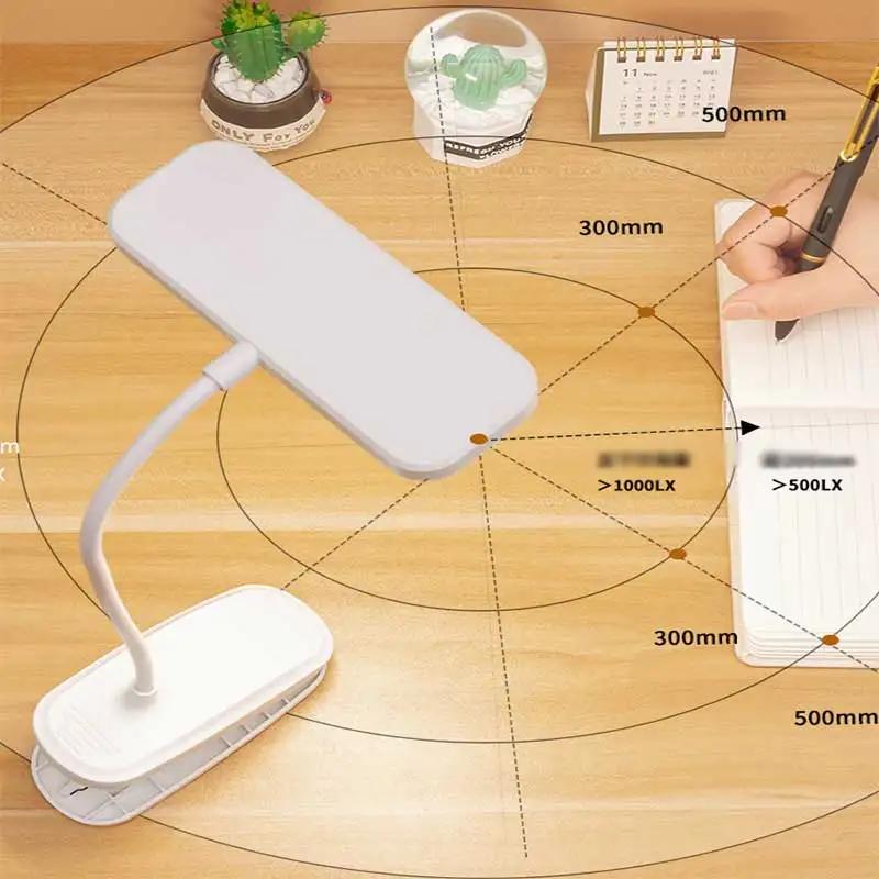 New Adjustable Flexible Foldable Dimming USB Plug LED Desk Lamp for Bedroom Night Lights, Providing Eyes Protection and Comforta