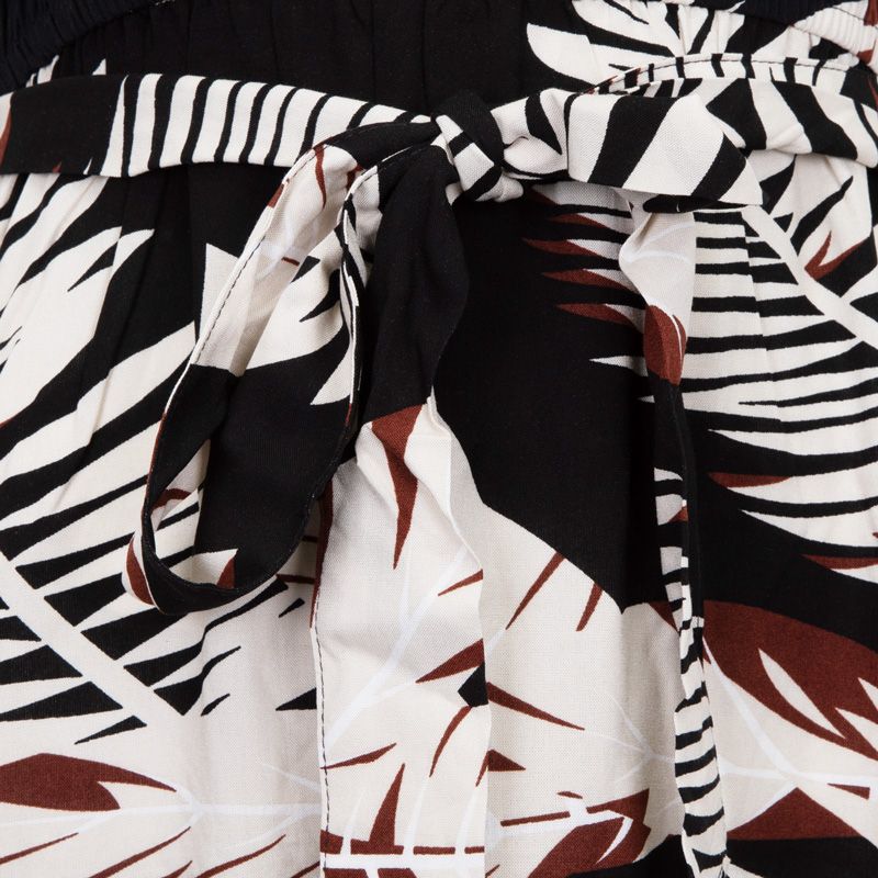 Women's VERO MODA Leaf Print Maxi Dress with Straps