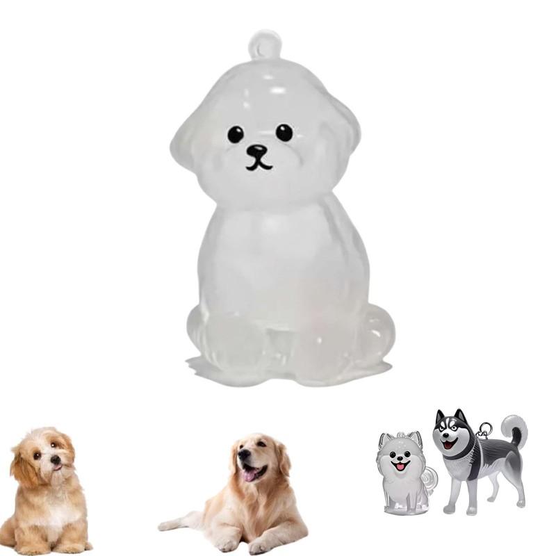 Haustierhaar/Hundehaar Gedenk-Schlüsselanhänger Haustierhaar Aufbewahrungsflasche Welpenhaar Sammler Schlüsselanhänger Ornament Haustierhaar Gedenkbox Haustierfell Souvenirs Boxen