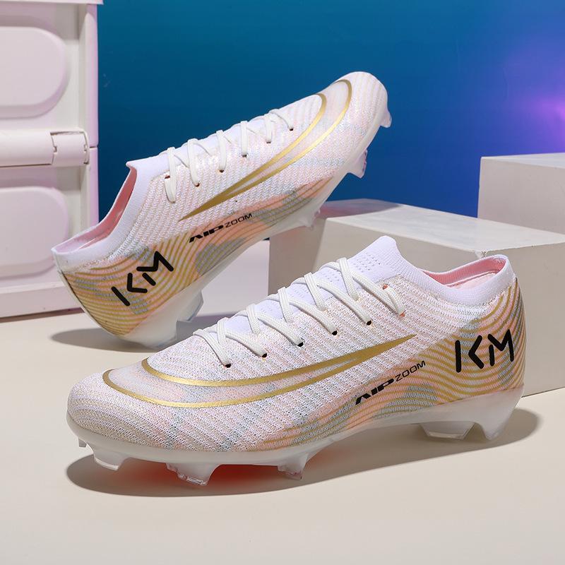 World Cup Putian Seamless Fly-Woven Football Shoes Men'S And Women'S Spikes Artificial Turf Youth Training Sports Shoes