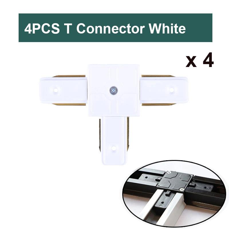 Set șină șină de iluminat cu 2 fire 0.5M Spot LED lampă pe șină pentru sufragerie Conectori drepte/în formă de L Cutie de tavan