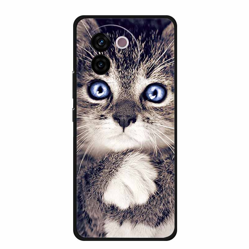 For Vivo V30e Case Popular Black Silicone Soft Back Cover Case For Vivo V30e Phone Case Cover V 30 e V 30e V30 e Coque Funda Bag