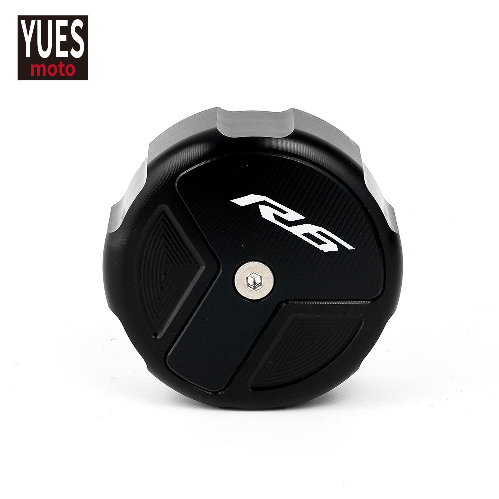 Motorcycle Accessories Rear Brake Fluid Reservior Cover Oil Cap NEW For YAMAHA R6 YZF R6 2000-