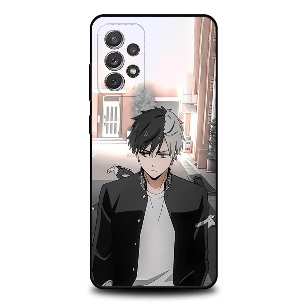 Anime Wind Breaker Sakura Phone Case For Samsung S25,S24,S21,S22,S23,S30,Ultra,S20,Plus,Fe,Lite,Note,10,9,5G Black Cover