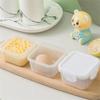 4Pcs Mini Food Storage Containers Leakproof Lids, Condiment Sauce Containers Mini Freezer Storage Containers Airtight Containers