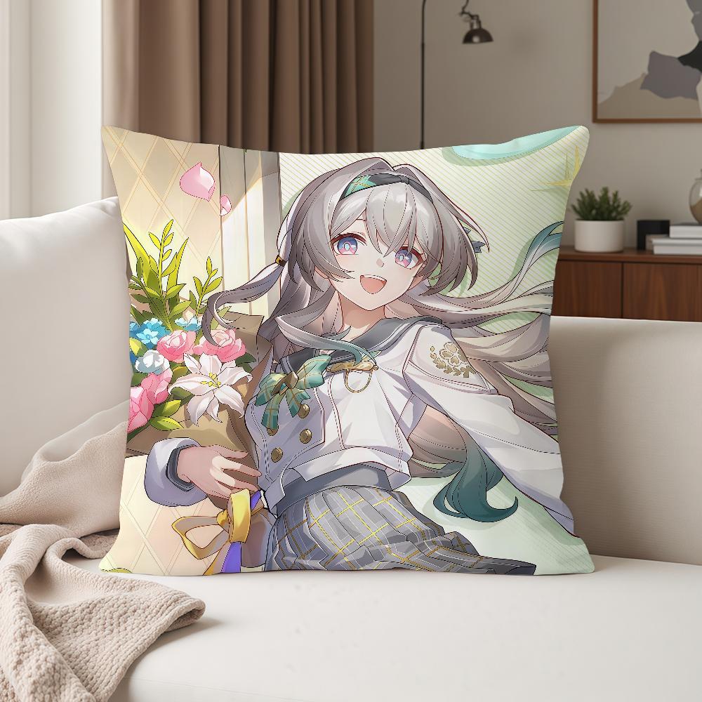 Video Game Honkai Star Rail Cyrene Firefly Pillow Case Suitable For Bedrooms Living Rooms Cars Home Decoration