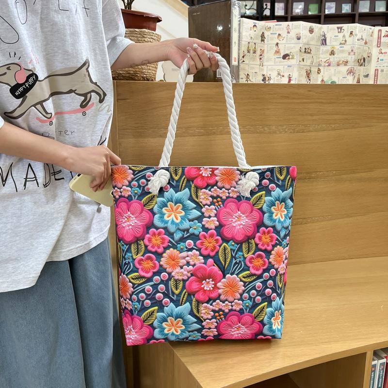 Fashionable Single-shoulder Bag Tote Bag Large-capacity Beach Bag Casual Handbag
