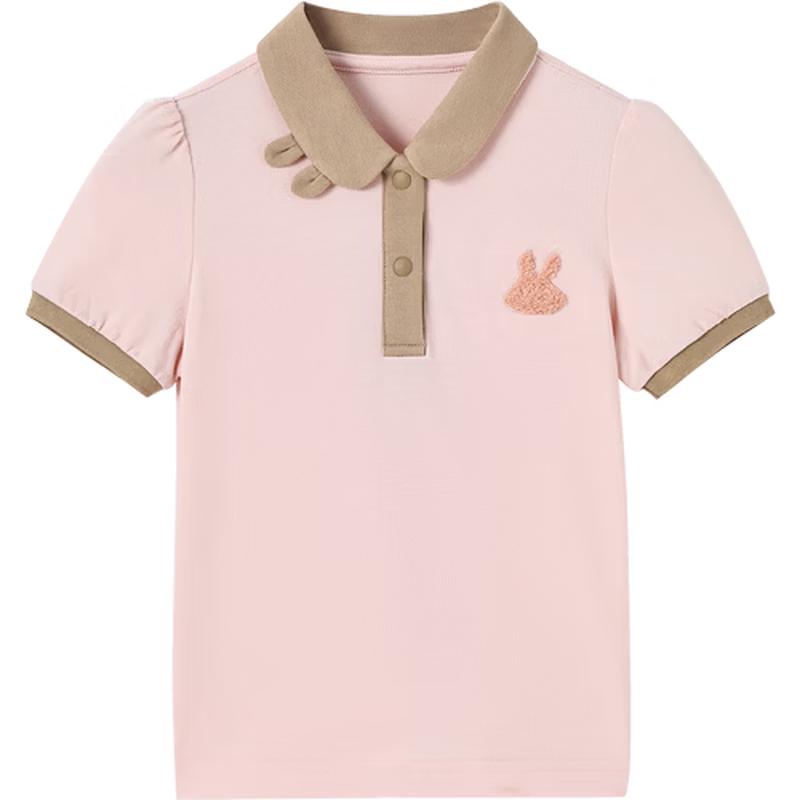 

YEEHOO Girls Short Sleeve Polo T-Shirt with Doll Collar 100