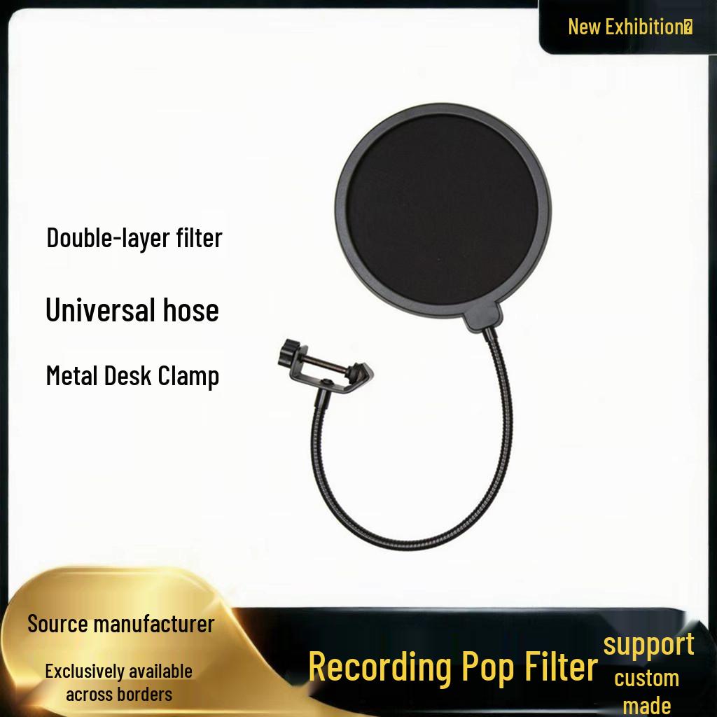 Universal Large Microphone Pop Filter Windscreen for Streaming, Singing, Recording Studio