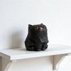 Hand Carved Wooden Cat Figurine Cute Kitten Statue Home Desktop Decor Calico Orange Cat Ragdoll Bombay Cat Miniature Craft Gift
