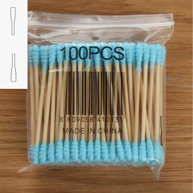 

Детские ватные палочки Натуральные ватные палочки Макияж Первая помощь Очистка Нос Уши Палочки Биоразлагаемые Не содержат хлор 50pcs синий