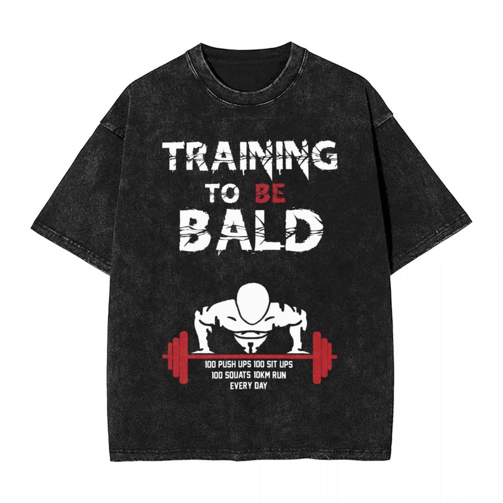 Saitama's Gym Funny Graphic T Shirts Washed Oversized T-Shirts Men Women Clothing Short Sleeve Cotton Soft Tees