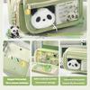 Federmäppchen mit Panda-Motiv, Große Kapazität, Hoher ästhetischer Wert, Set für Schülerinnen der Unterstufe, Schreibwarenbeutel