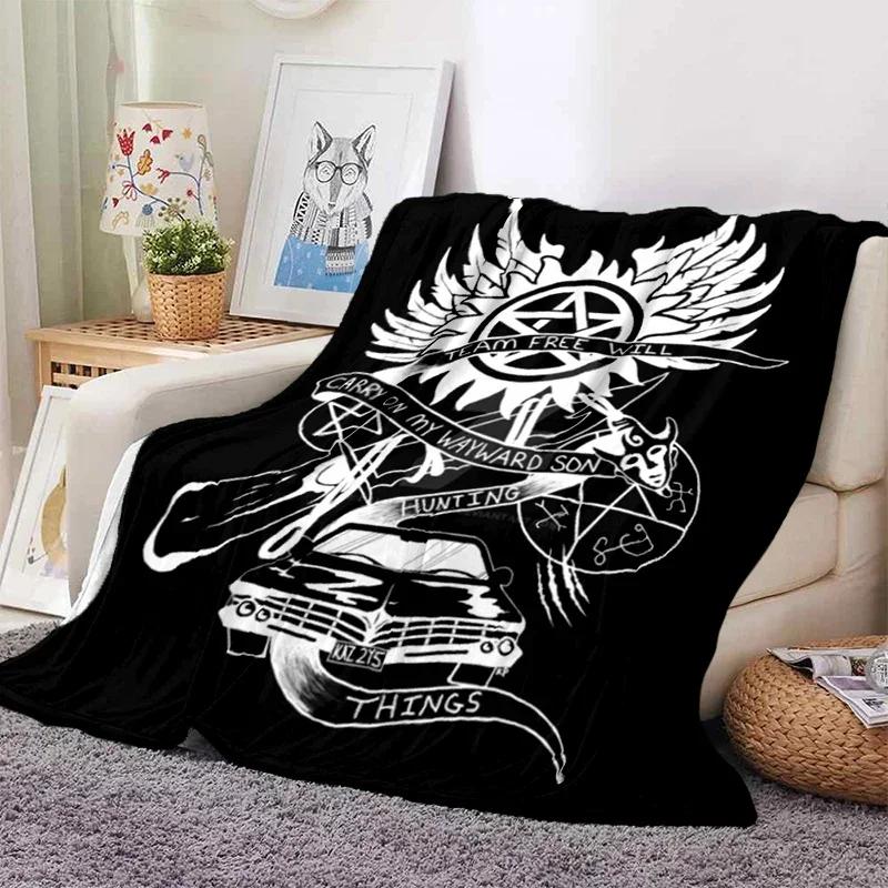 3D Print supernatural Blanket Soft Sofa Cover Throw Blanket Fleece Tapestry Lightweight Warm Bed Blankets for Bedroom Couch