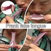 1PC Hot Horror Funny Fake Simulation Rubber Silicone Tongue Prank Trick Kids Boy Halloween Halloween Magic Gags Antistress Toys