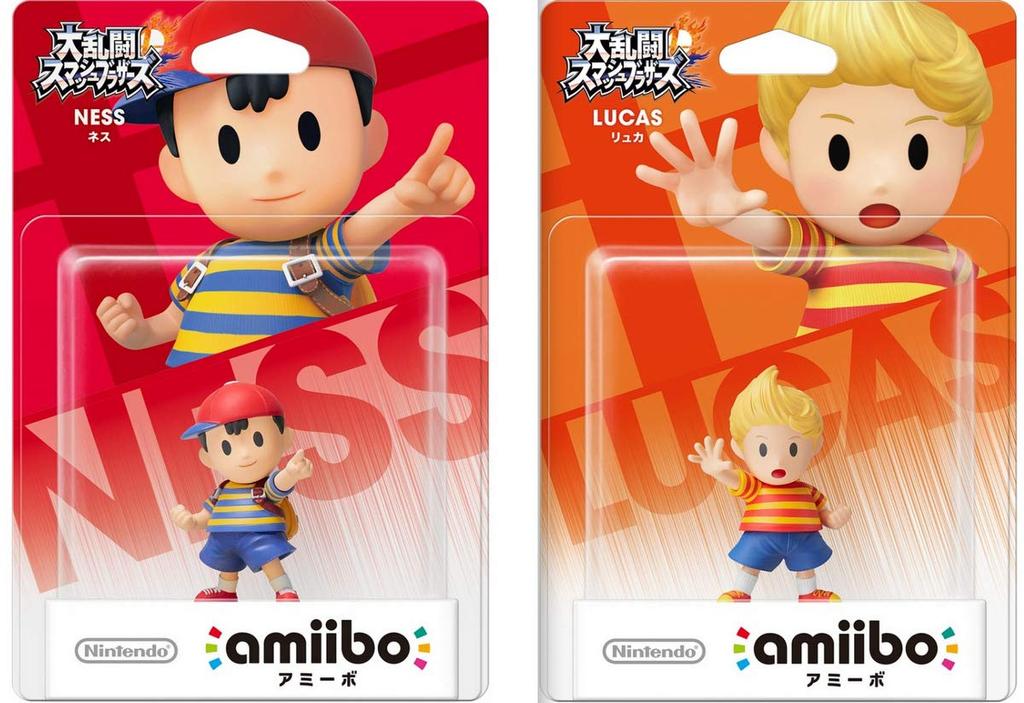 Amiibo Ness Lucas 2 Types Set Super Smash Series Bros.