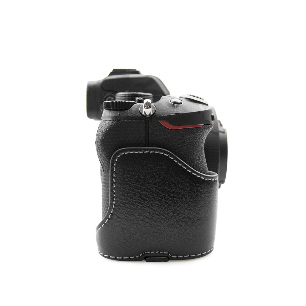 Kinokoo Nikon Z50 Genuine Leather Camera Body Case with Interchangeable Tripod Black Case, Case, Mount,