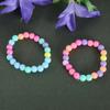 10-piece Set of Colorful Elastic Bracelets for Little Girls Bracelets for Teenagers and Children Pearl Beaded Bracelets