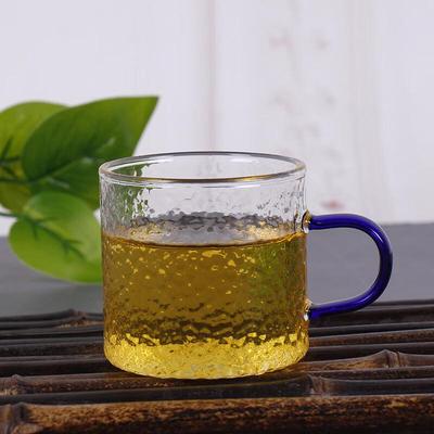 Tasse à thé en verre martelé style japonais Shangqi avec anse