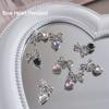 1Pcs Luxury Kawaii Bow Nail Art Charms 3D Japanese Alloy Bow Tie Jewelry Nail  Decoration Diy Love Pendant Accessories