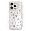 Full Screen of Flowers Applies To iPhone17Pro Flash Diamond Mobile Phone Case Apple 16 Advanced Sense 14/15 Light Luxury 12 Large Holes
