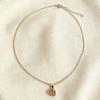 2025 White Chalcedony Round Pendant Necklace: Versatile Summer Fashion Clavicle Chain for a Chic and Stylish Look