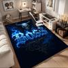 "Boss Devil Horns Blue Flame Tattoo Sleeve"Office Mat Home Decor Office Desk Chair Carpet for Office Ph74