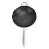 Wok Pan 304 Stainless Steel Stir Fry Wok Round Non Stick Honeycomb Skillet Deep Frying Pan