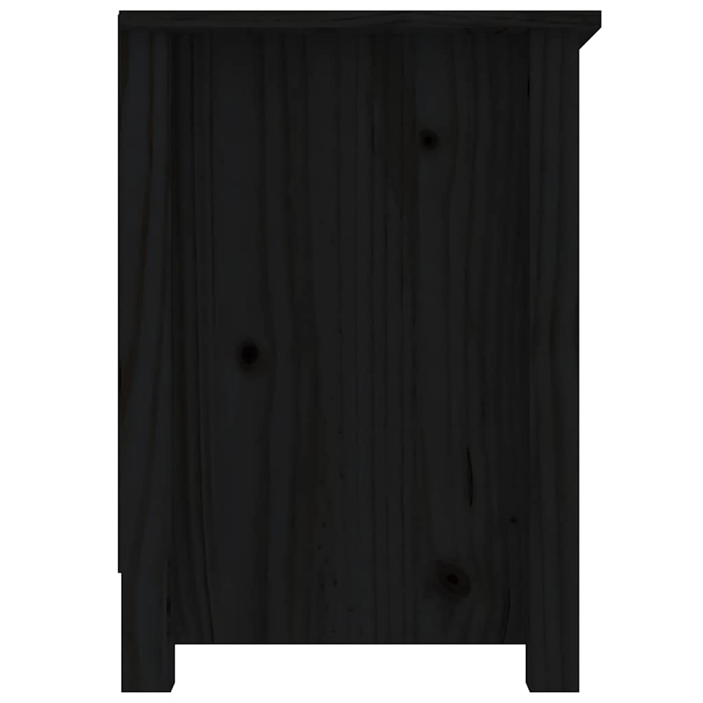 Vidaxl Szafka Pod Telewizor, Czarna, 103X36,5X52 Cm, Drewno Sosnowe