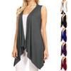 Women's Loose-fitting, Stylish, Elegant, Multi-colored Sleeveless Cardigan Without Buttons