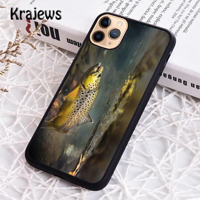 BROWN TROUT FISHING FISH Phone Case Cover For IPhone 18 17 Air 16 15 14 plus 11 12 13 pro max Plus coque Shell Fundas