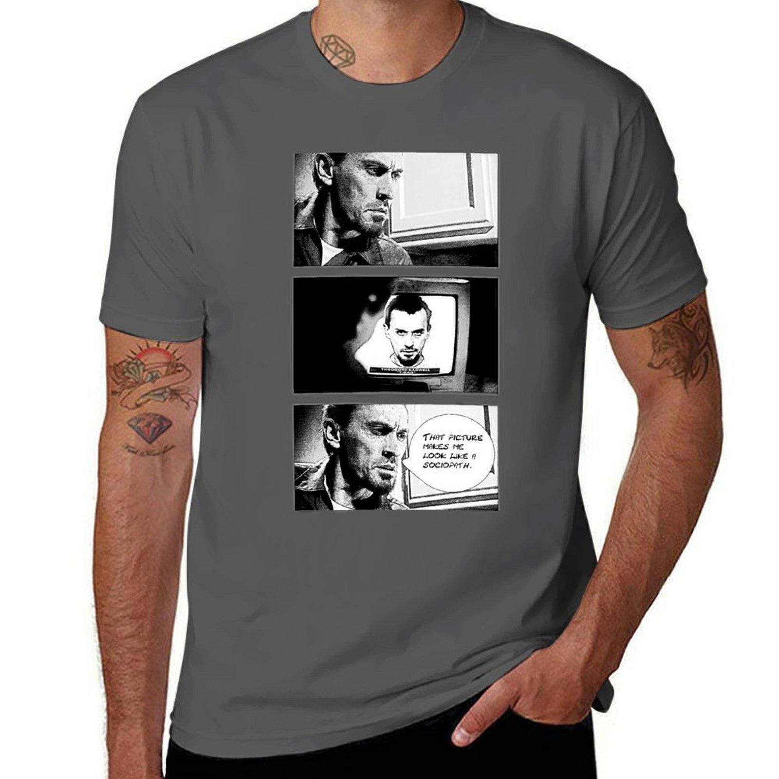 

That picture makes me look like a sociopath TShirt No Iron Casual Short Sleeve Top 4XL
