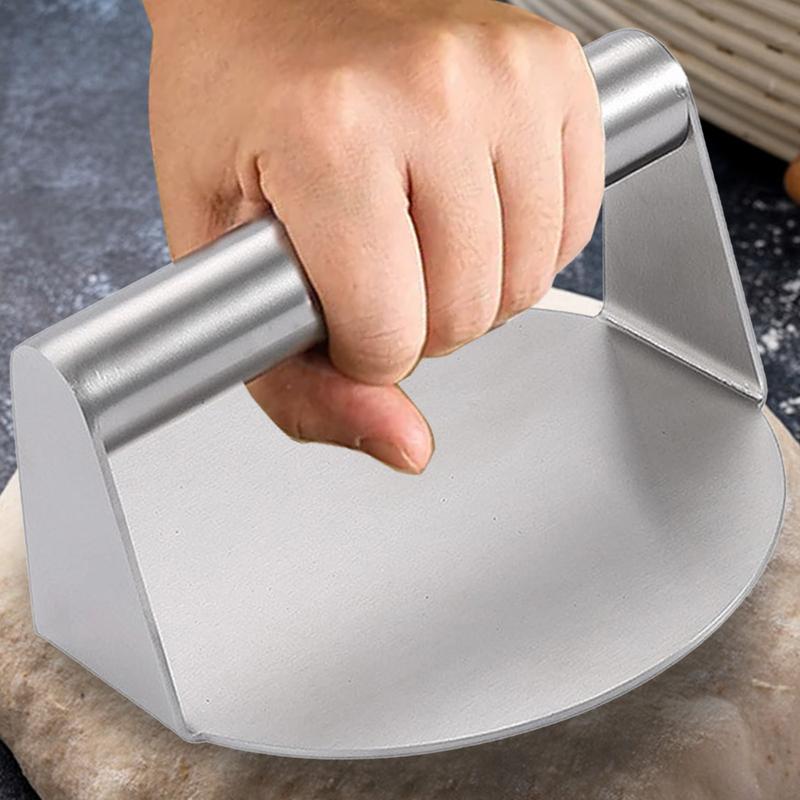 Smash Burger Presse Edelstahl Fleischpresse mit Griff Lebensmittelqualität Edelstahlpresse Hamburgerwerkzeug zur Herstellung von Speck