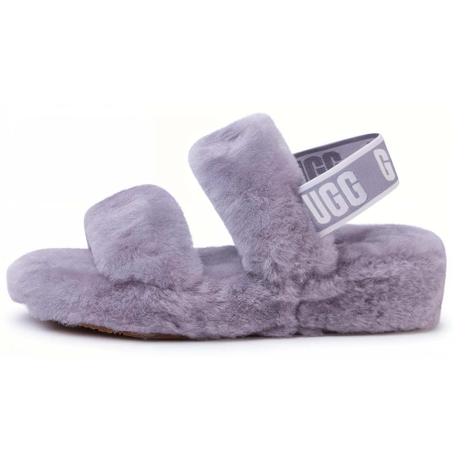 (WMNS) UGG Oh Yeah Sandals Gray Purple Women s 1107953-SAMT EU 37